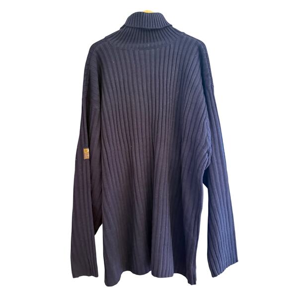 NWT Southpole 3XL Navy Blue Ribbed Turtleneck Sweater Oversized Tek-Spec Korea - Picture 7 of 11